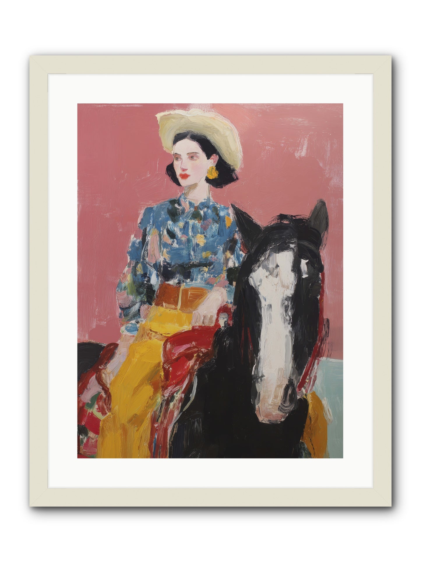 Sunday Sovereign -- Framed Print - White 18x24