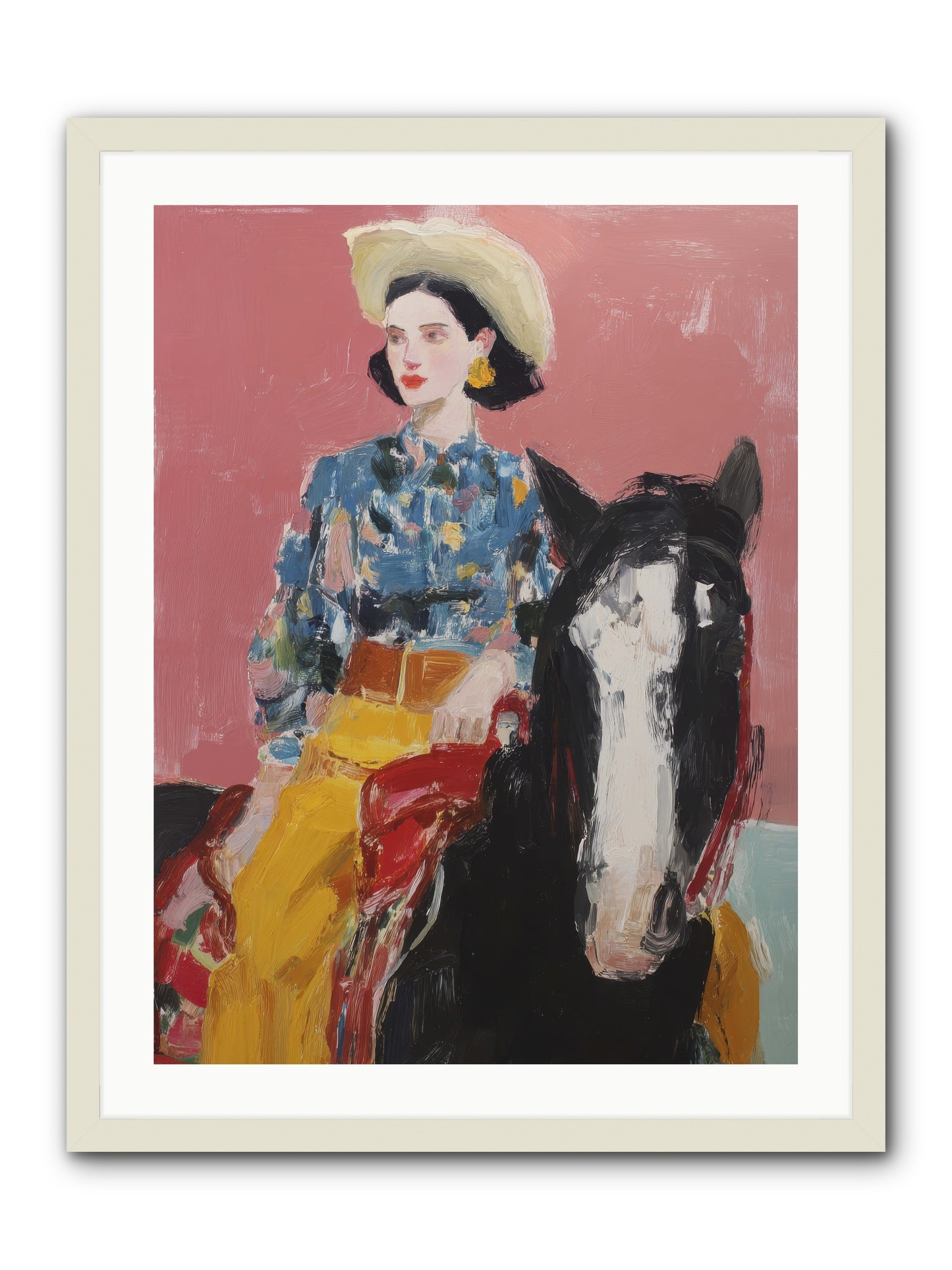 Sunday Sovereign -- Framed Print - White 24x32