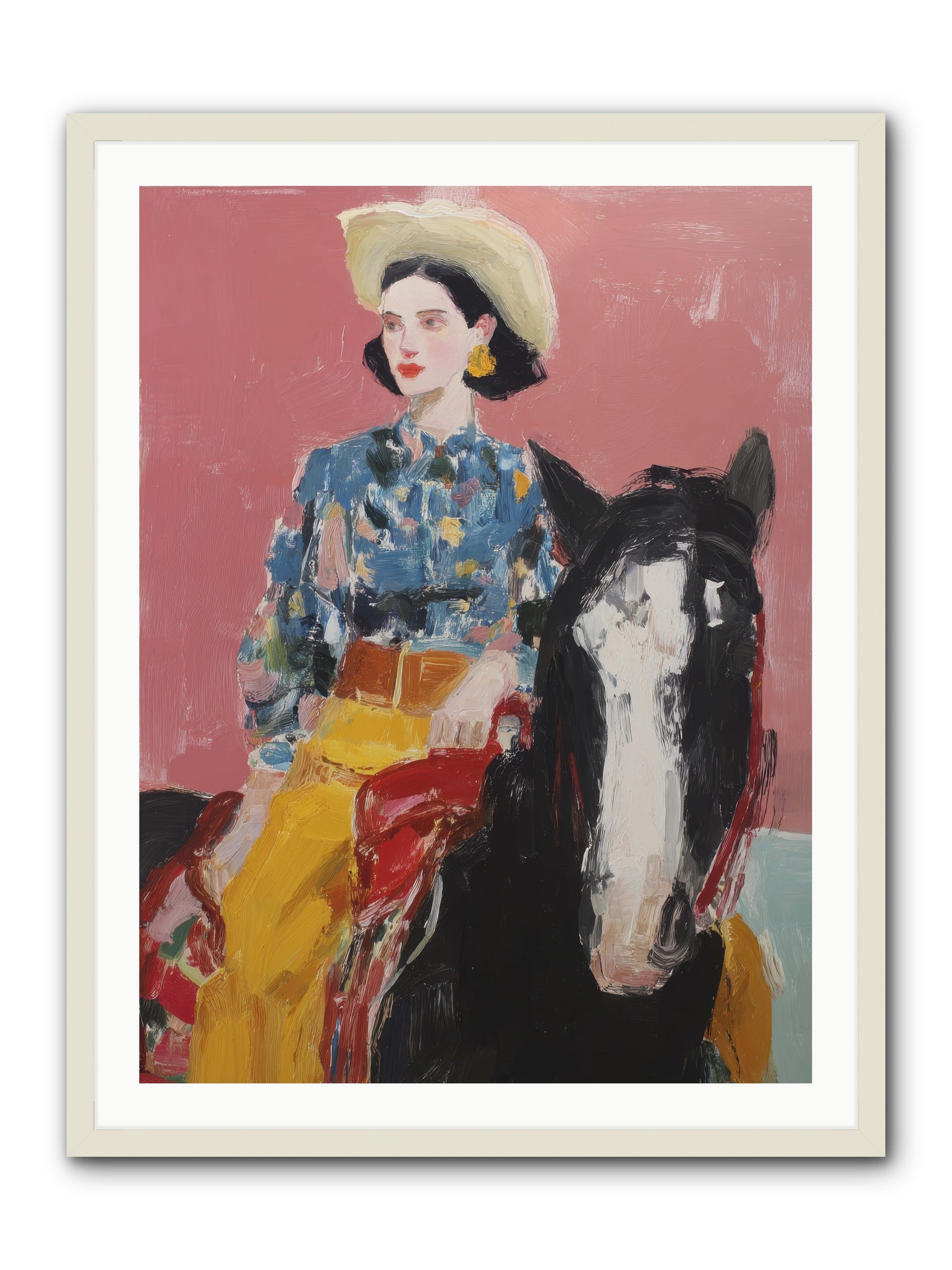 Sunday Sovereign -- Framed Print - White 30x40