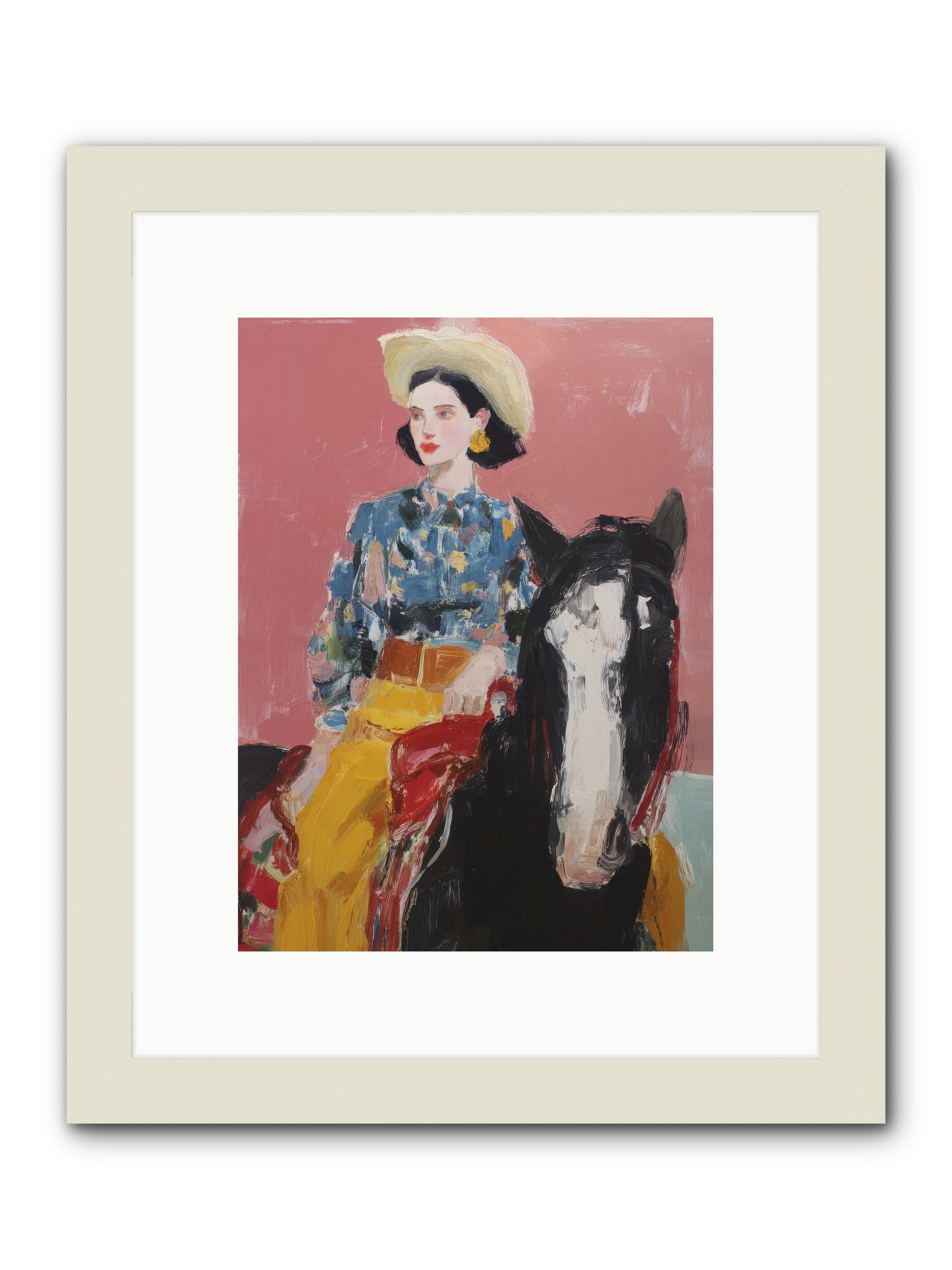 Sunday Sovereign -- Framed Print - White 9x12