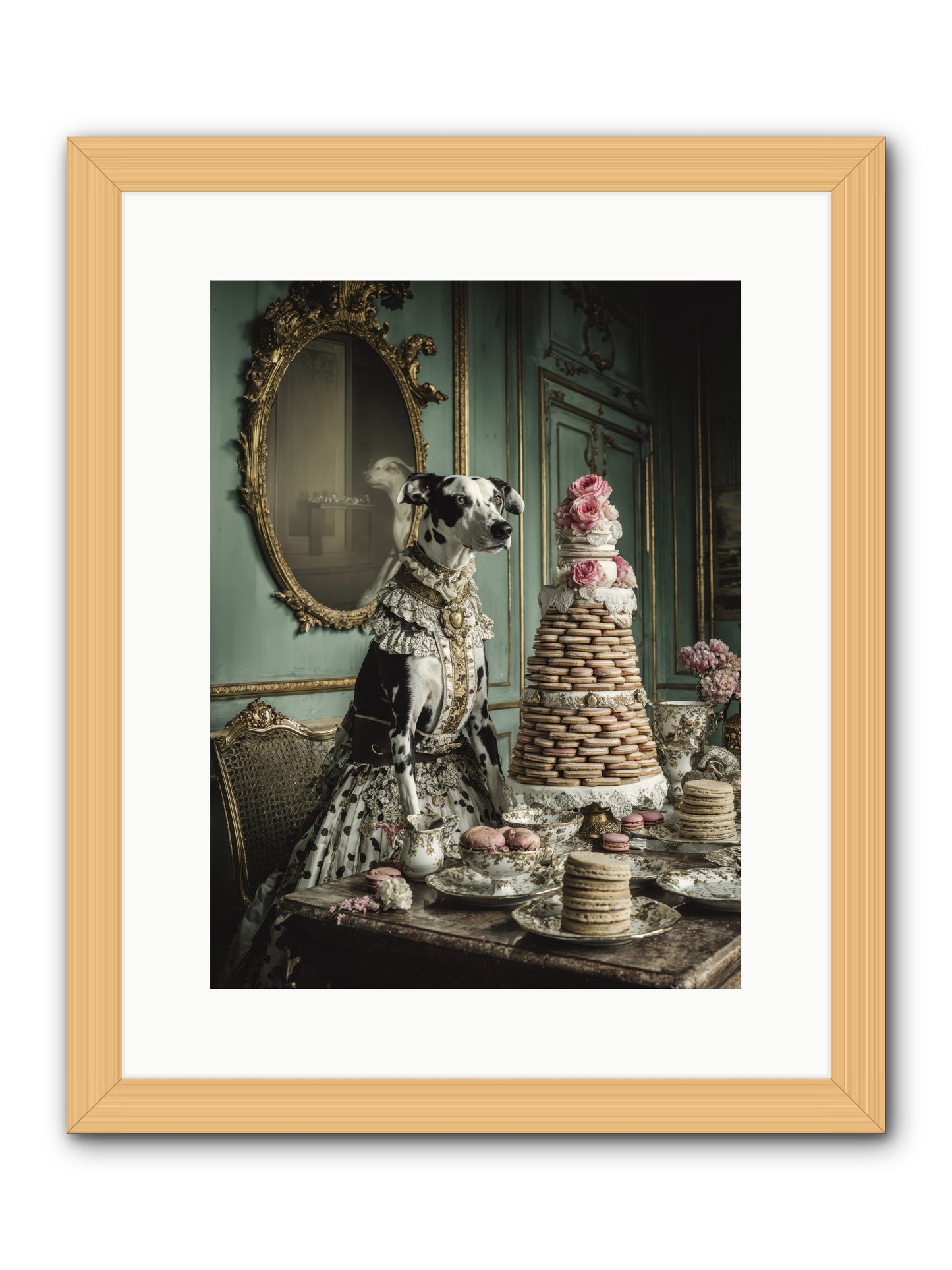 Sunday Sugar & Blush-REZ -- Framed Print - Natural 12x16
