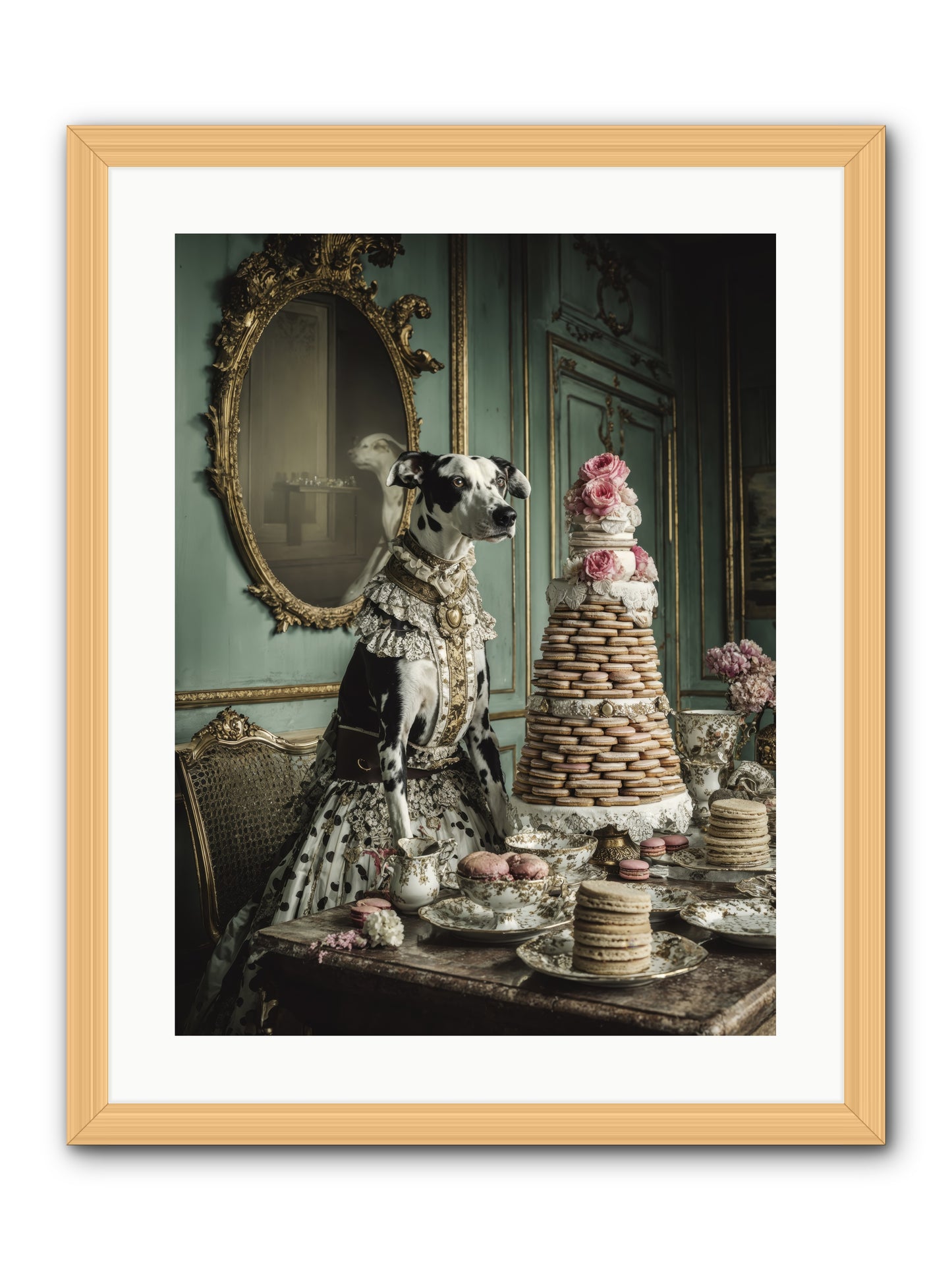 Sunday Sugar & Blush-REZ -- Framed Print - Natural 18x24