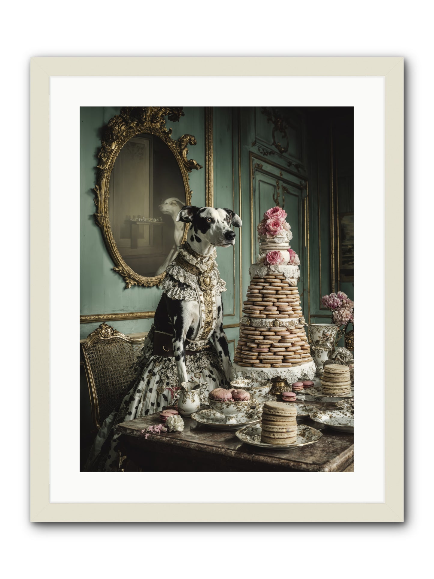 Sunday Sugar & Blush-REZ -- Framed Print - White 18x24
