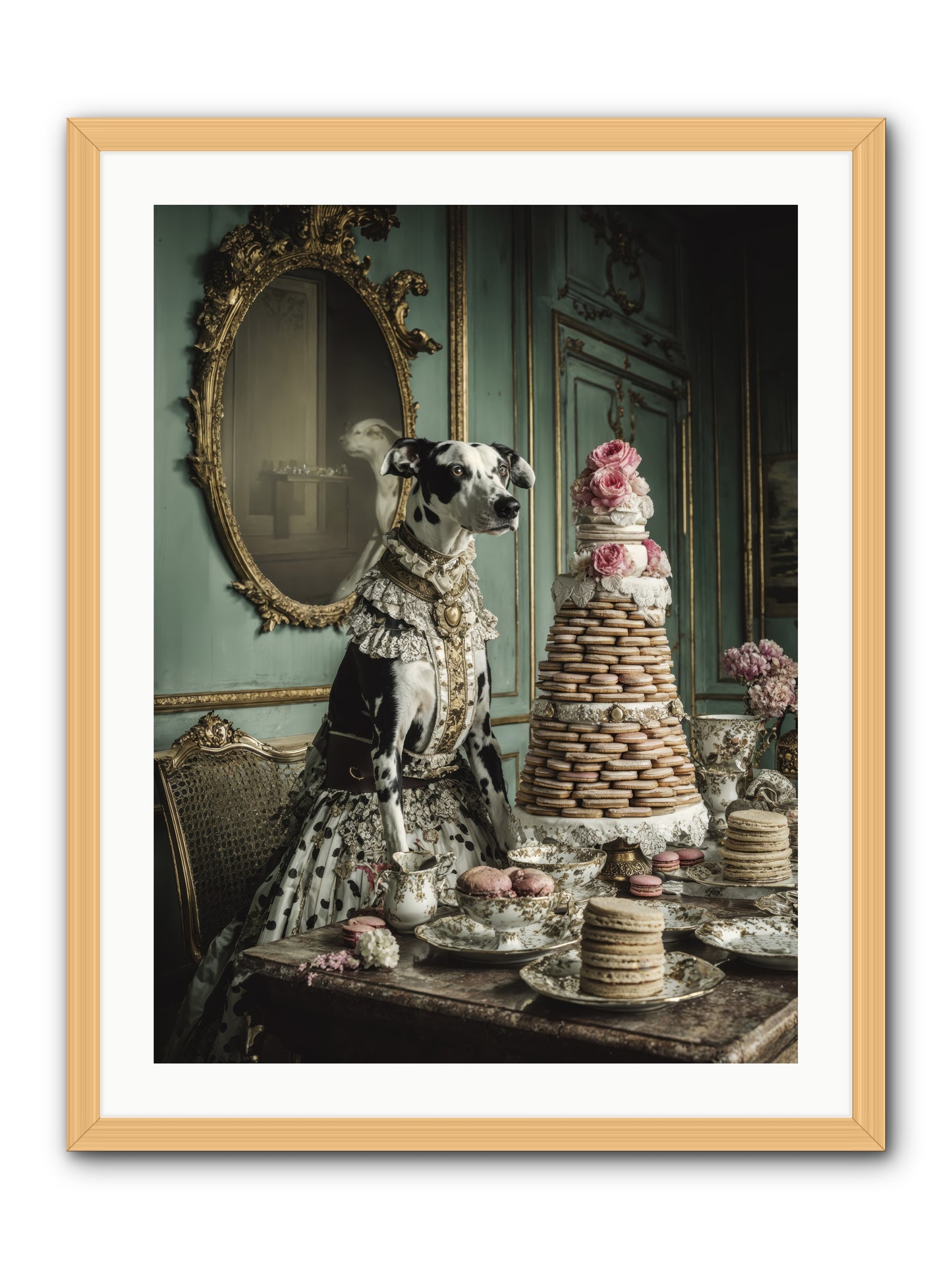 Sunday Sugar & Blush-REZ -- Framed Print - Natural 24x32