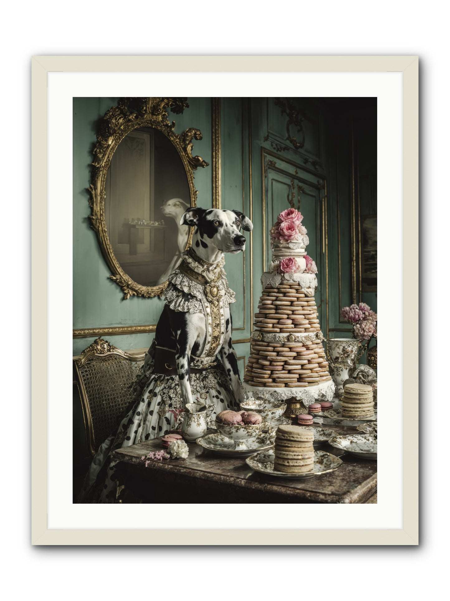Sunday Sugar & Blush-REZ -- Framed Print - White 24x32