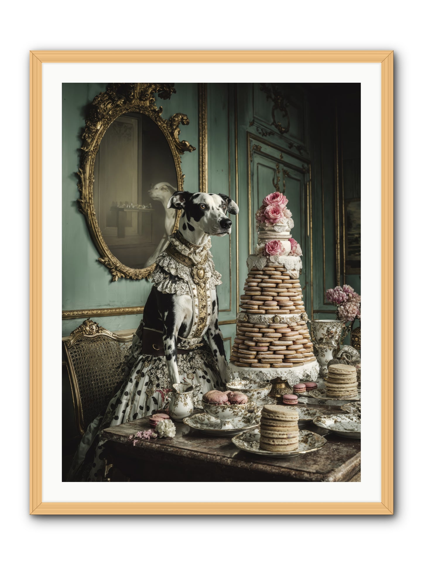 Sunday Sugar & Blush-REZ -- Framed Print - Natural 30x40