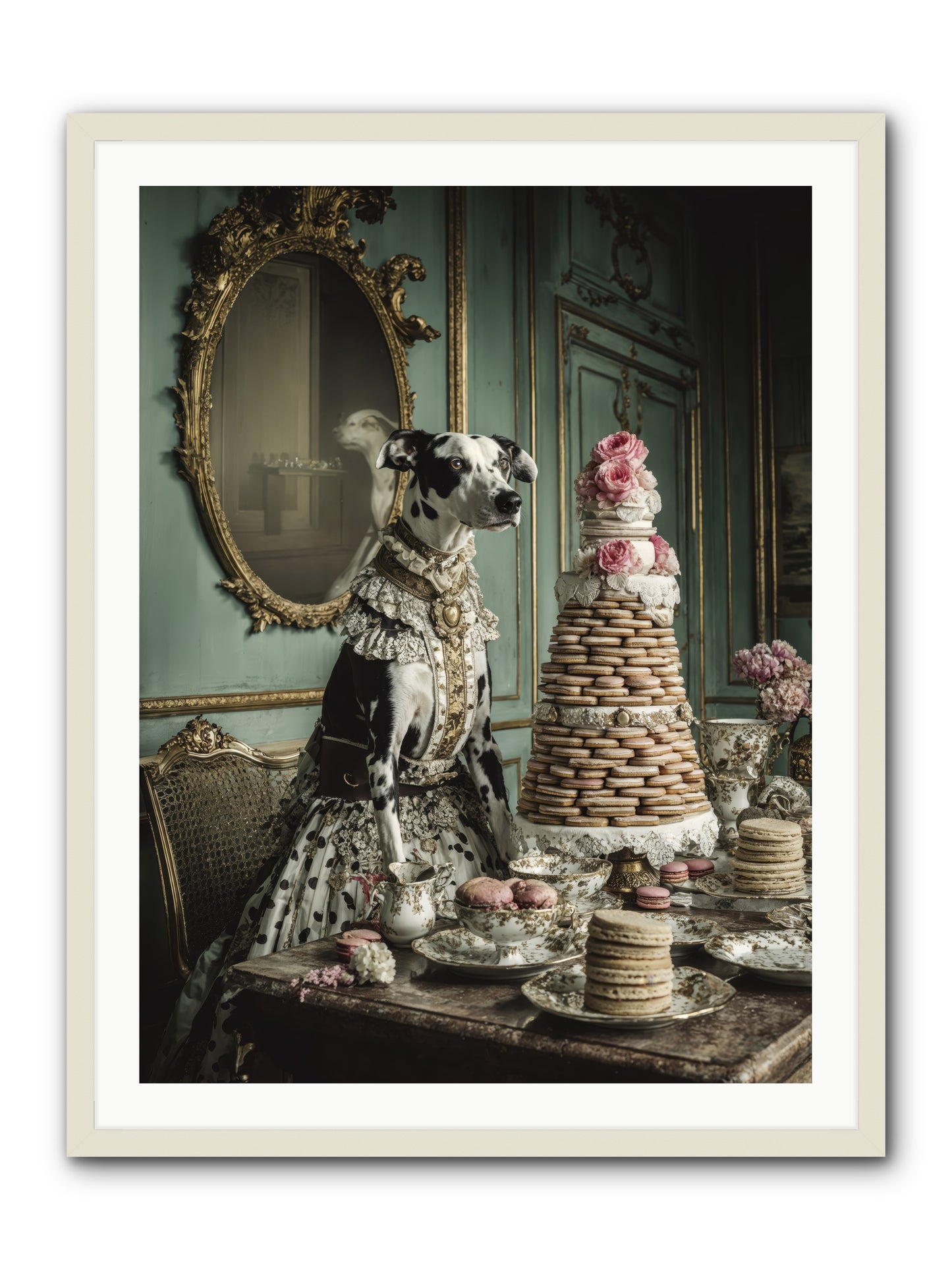Sunday Sugar & Blush-REZ -- Framed Print - White 30x40