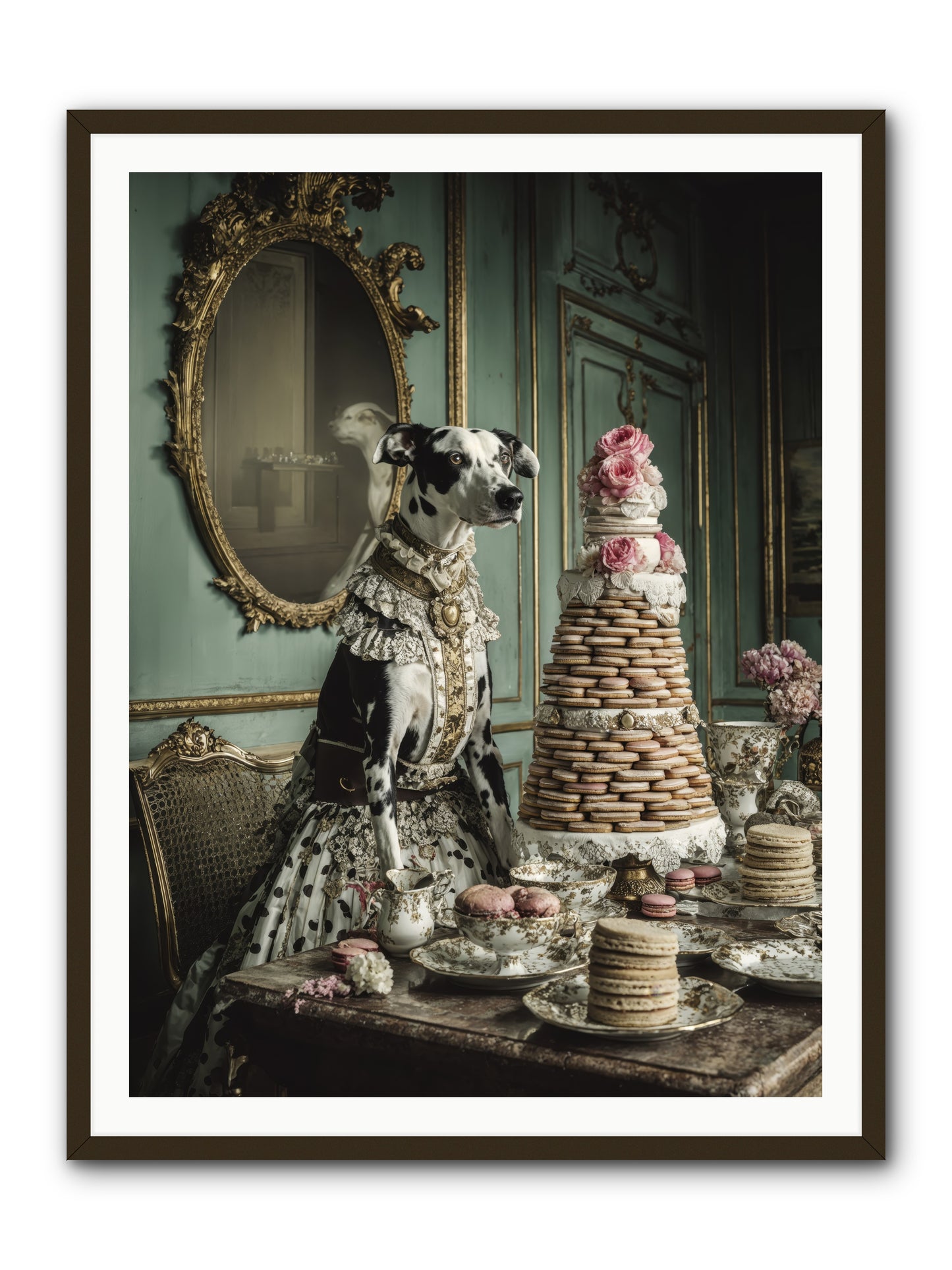 Sunday Sugar & Blush-REZ -- Framed Print - Black 36x48