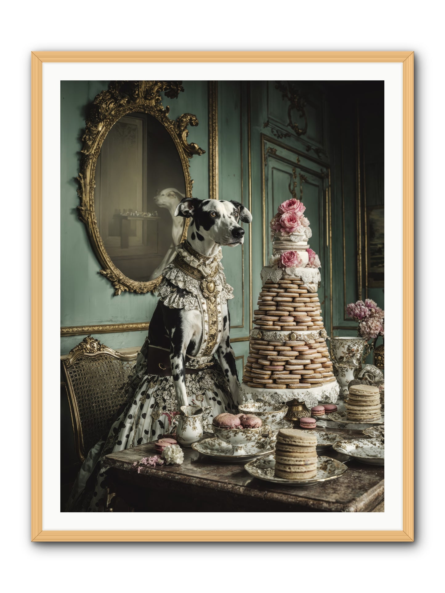 Sunday Sugar & Blush-REZ -- Framed Print - Natural 36x48