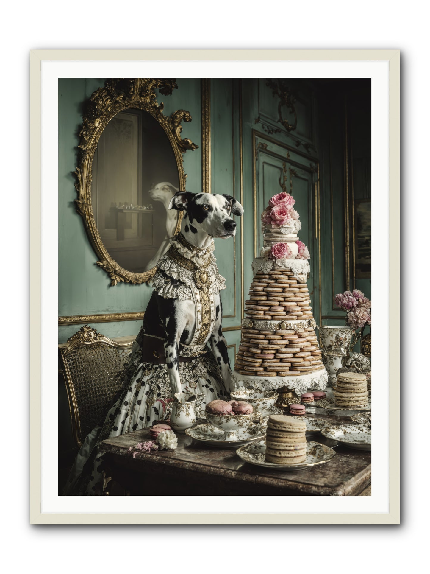 Sunday Sugar & Blush-REZ -- Framed Print - White 36x48