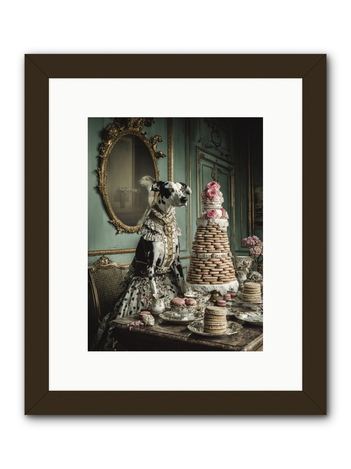 Sunday Sugar & Blush-REZ -- Framed Print - Black 9x12