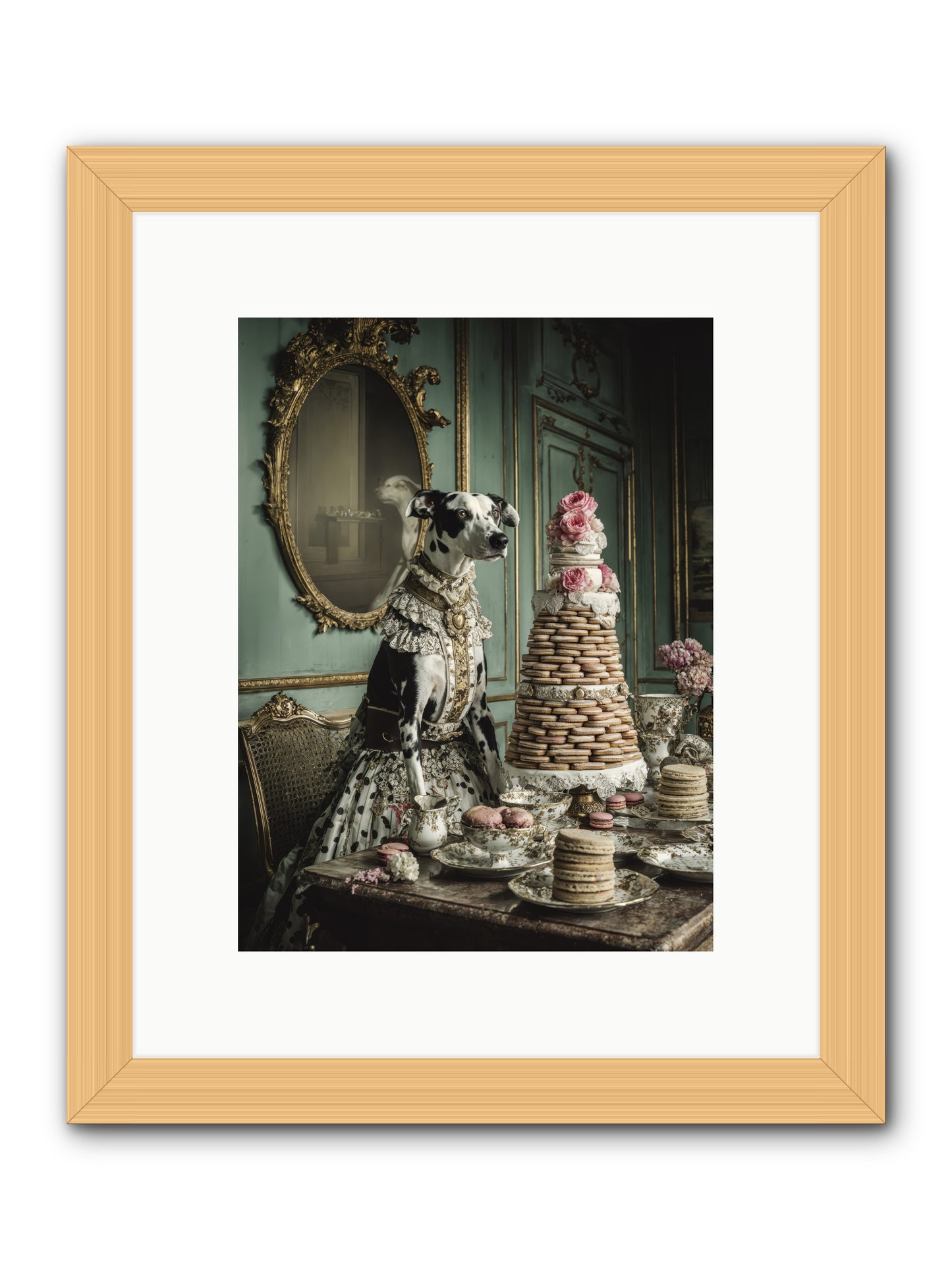 Sunday Sugar & Blush-REZ -- Framed Print - Natural 9x12