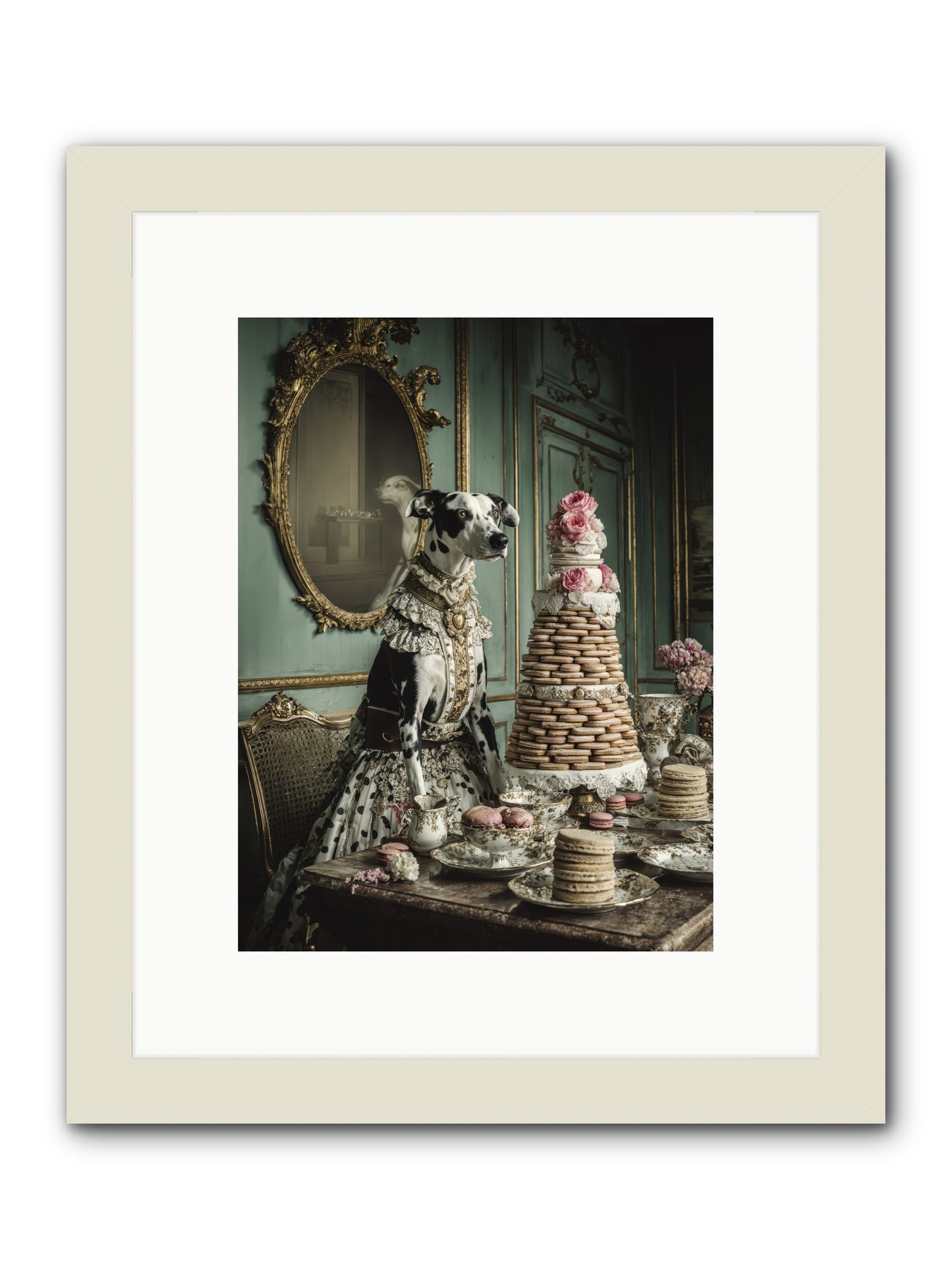 Sunday Sugar & Blush-REZ -- Framed Print - White 9x12