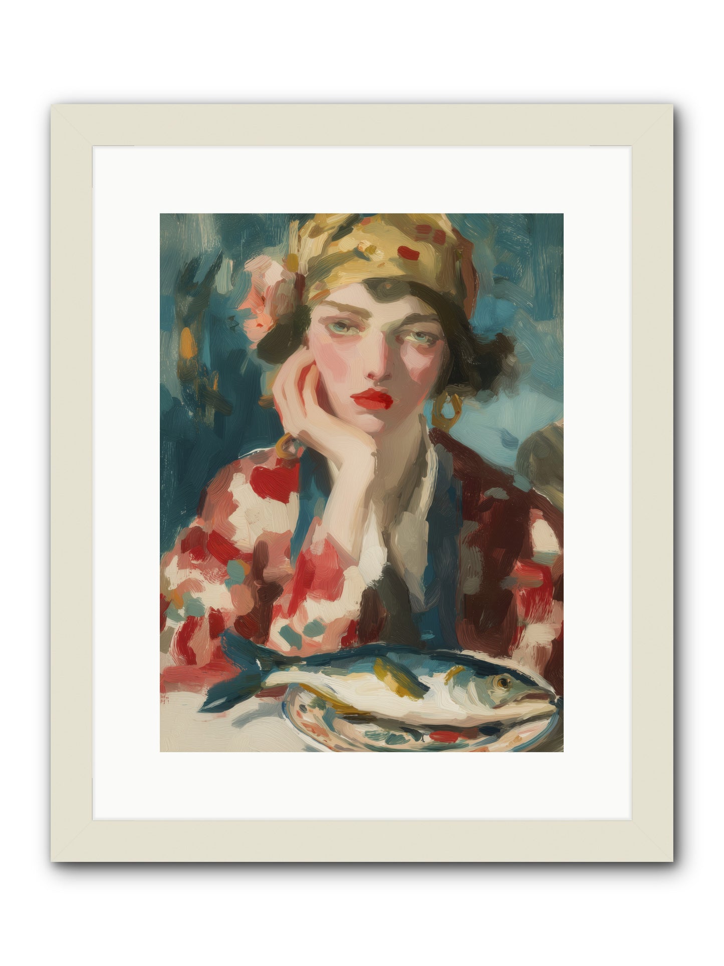 Sunday Traditions -- Framed Print - White 12x16