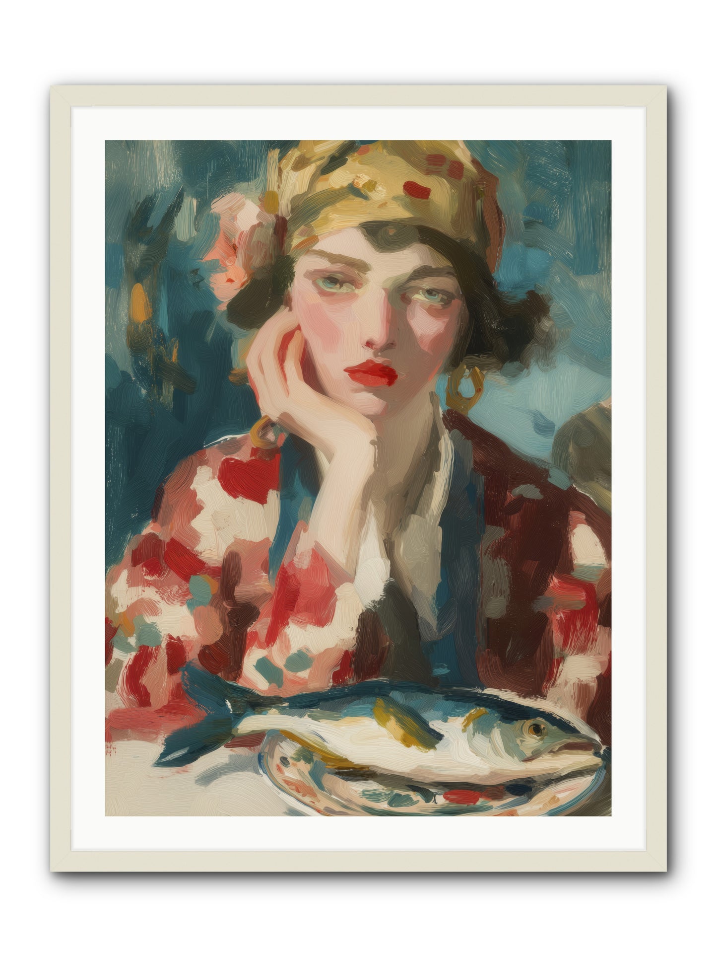 Sunday Traditions -- Framed Print - White 30x40