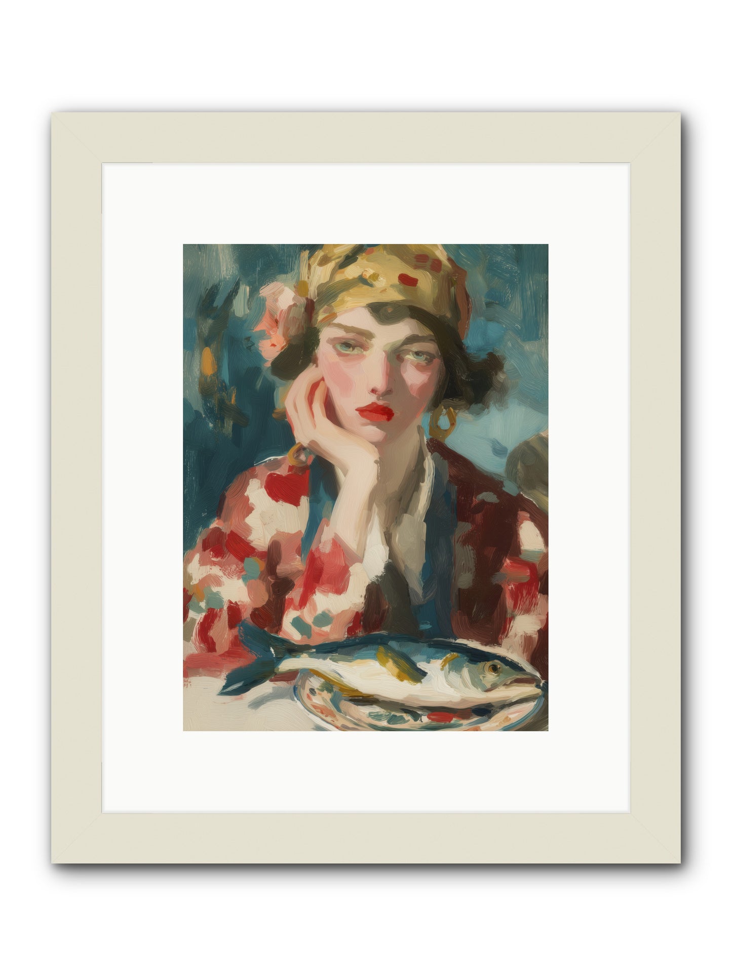 Sunday Traditions -- Framed Print - White 9x12