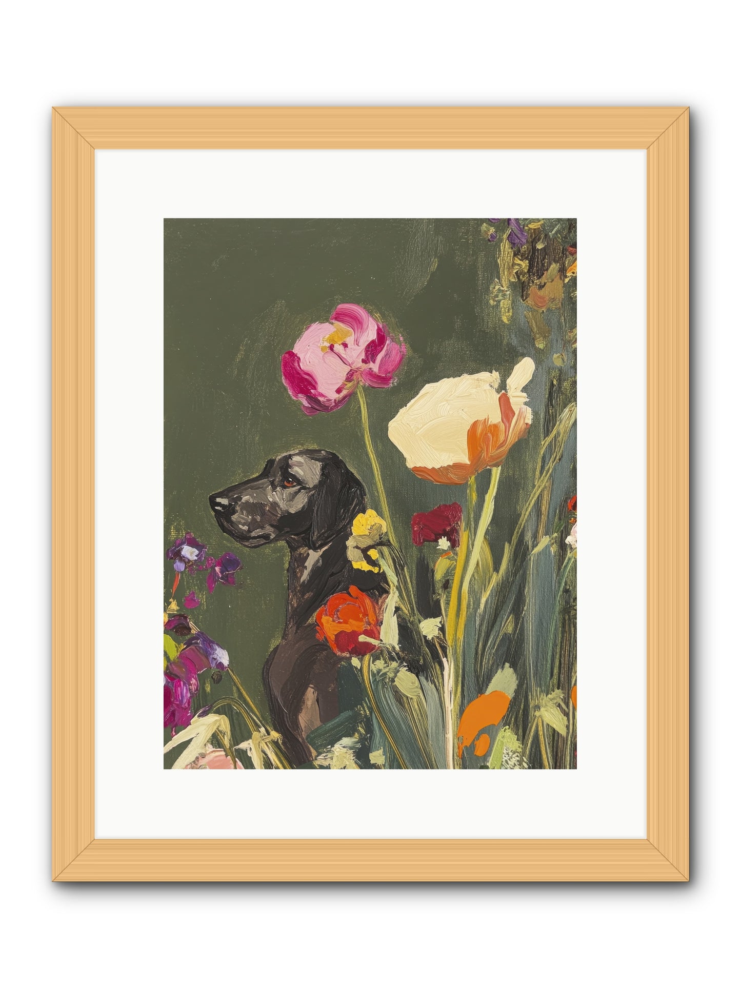 Sunday's Sweet Boy -- Framed Print - Natural 12x16