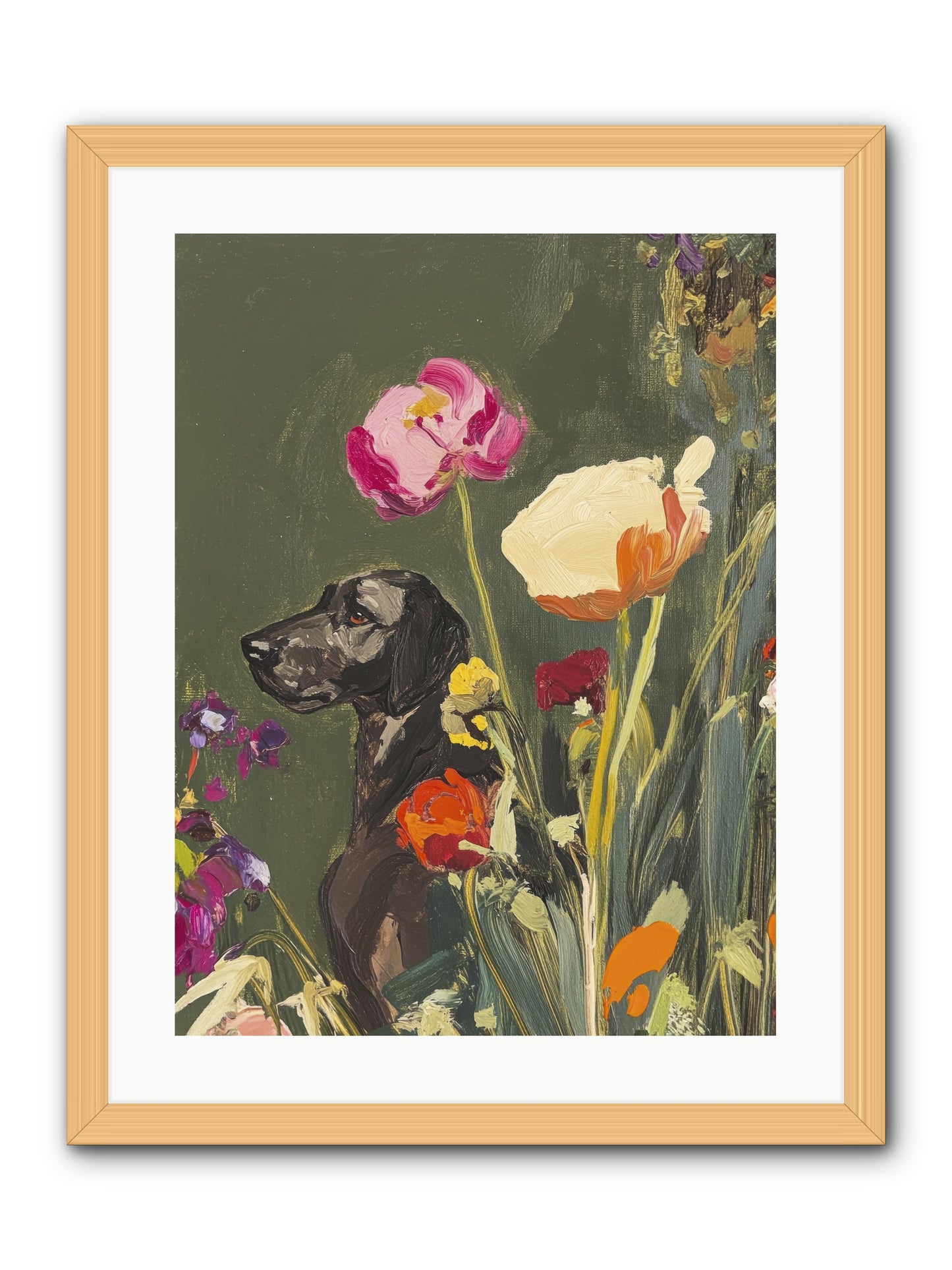 Sunday's Sweet Boy -- Framed Print - Natural 18x24