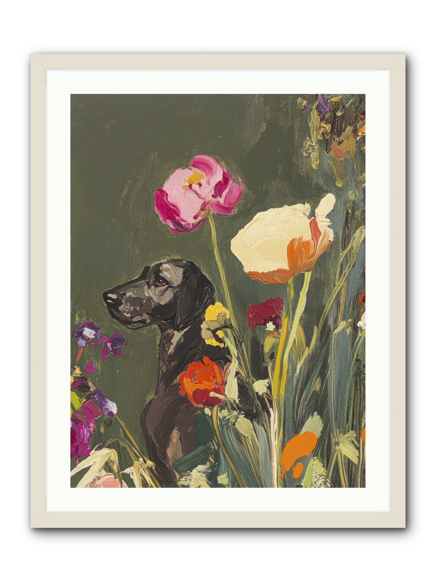 Sunday's Sweet Boy -- Framed Print - White 24x32