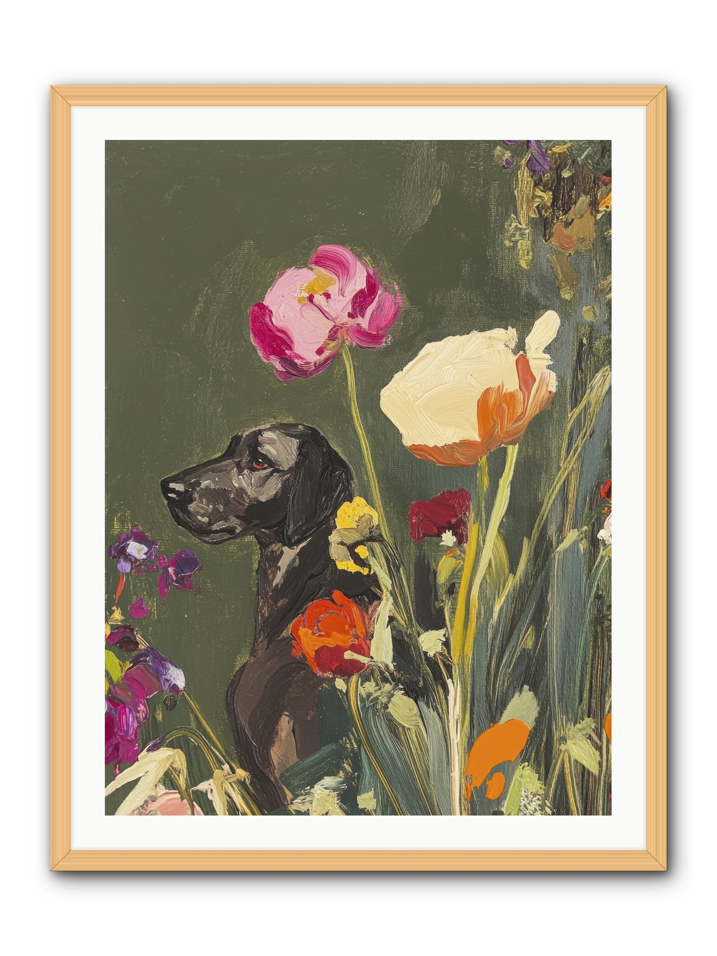 Sunday's Sweet Boy -- Framed Print - Natural 30x40