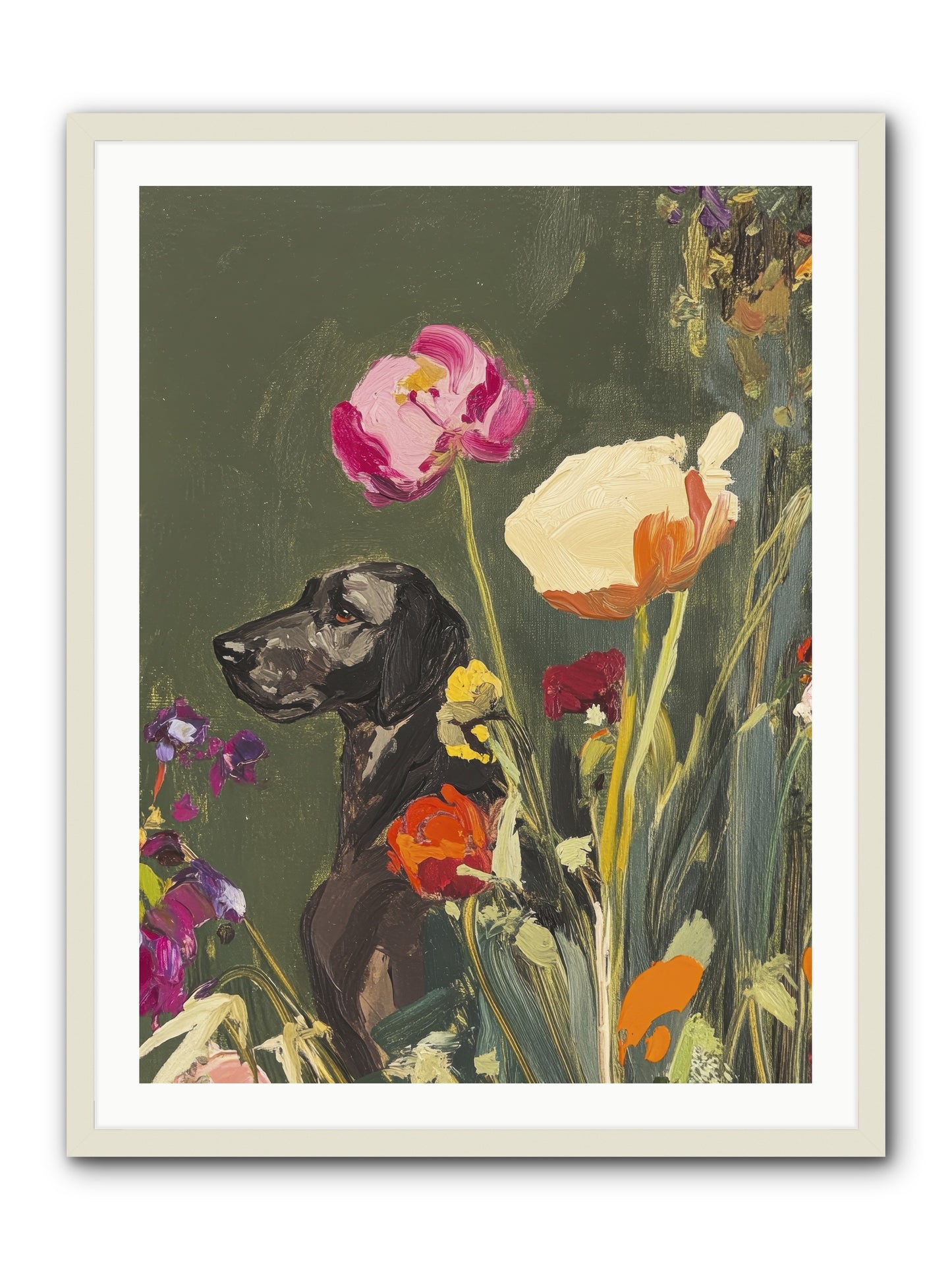 Sunday's Sweet Boy -- Framed Print - White 30x40
