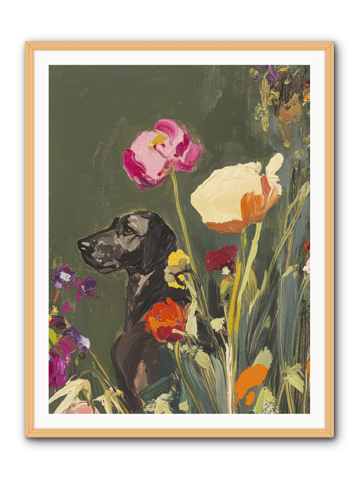 Sunday's Sweet Boy -- Framed Print - Natural 36x48