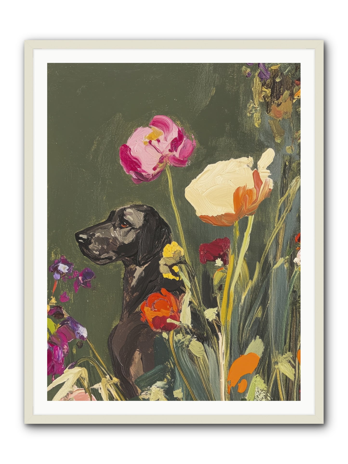 Sunday's Sweet Boy -- Framed Print - White 36x48