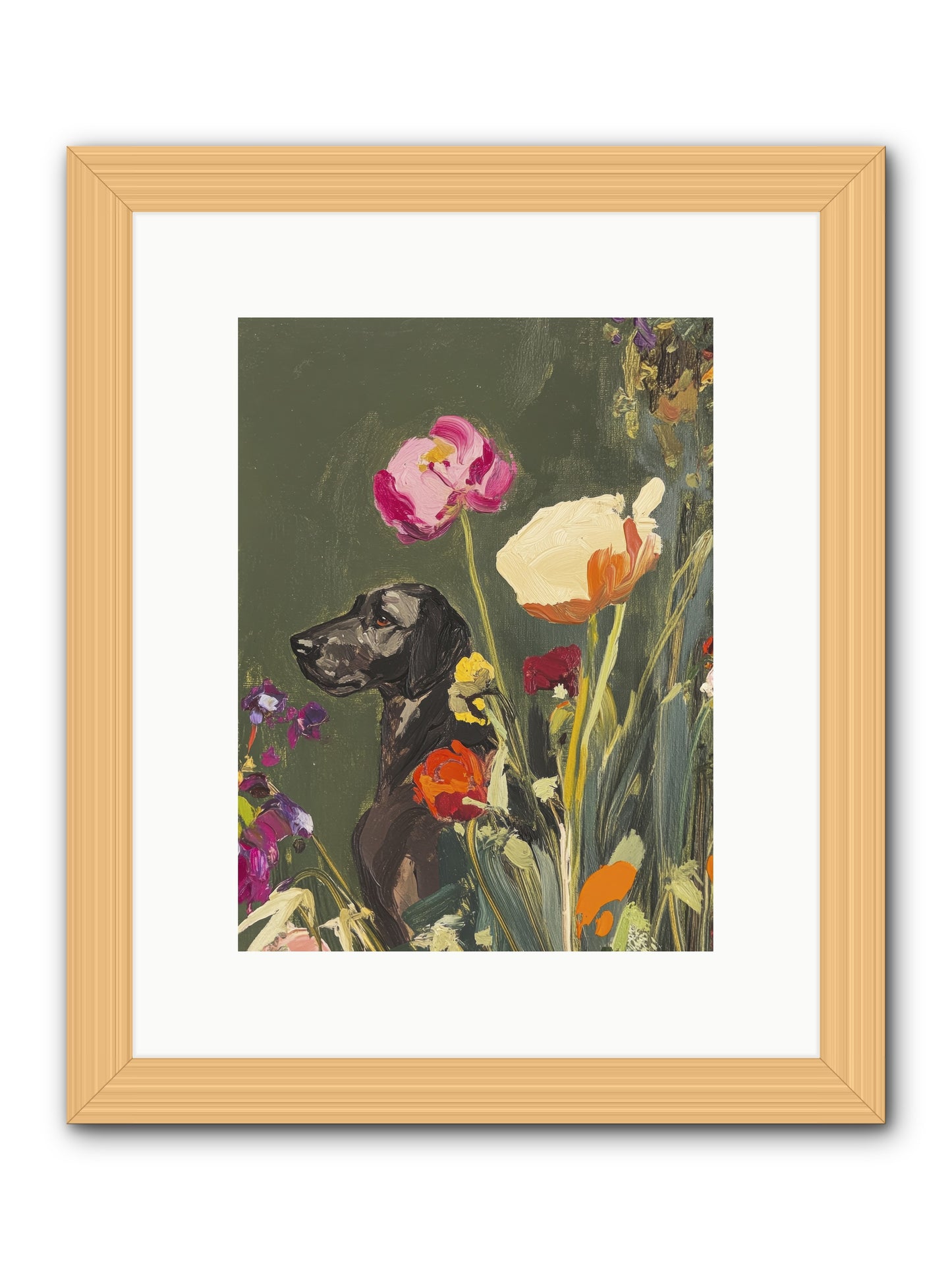 Sunday's Sweet Boy -- Framed Print - Natural 9x12
