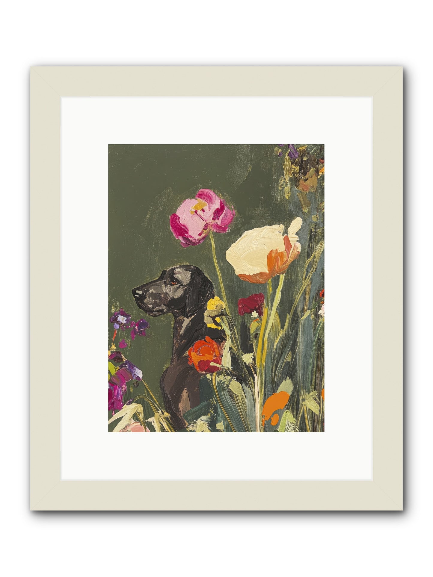 Sunday's Sweet Boy -- Framed Print - White 9x12