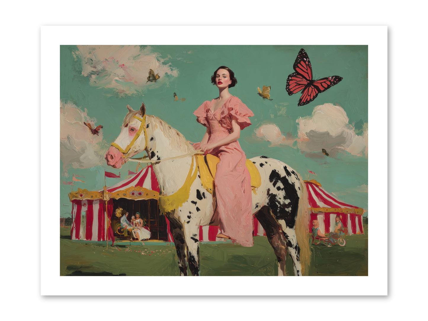 Sundown Carousel-REZ -- Paper Print 16x12