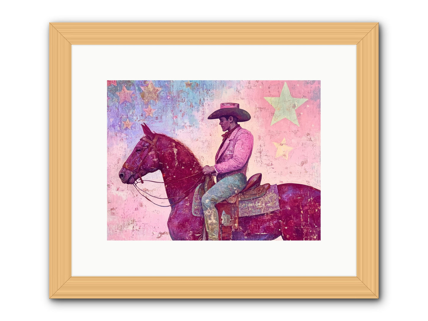 Sundown Reverie -- Framed Print - Natural 12x9