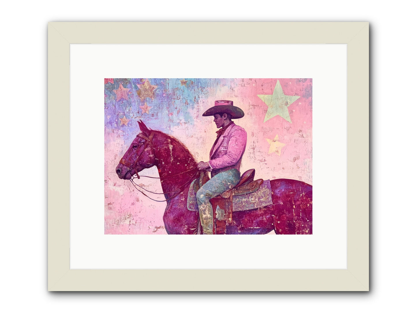 Sundown Reverie -- Framed Print - White 12x9