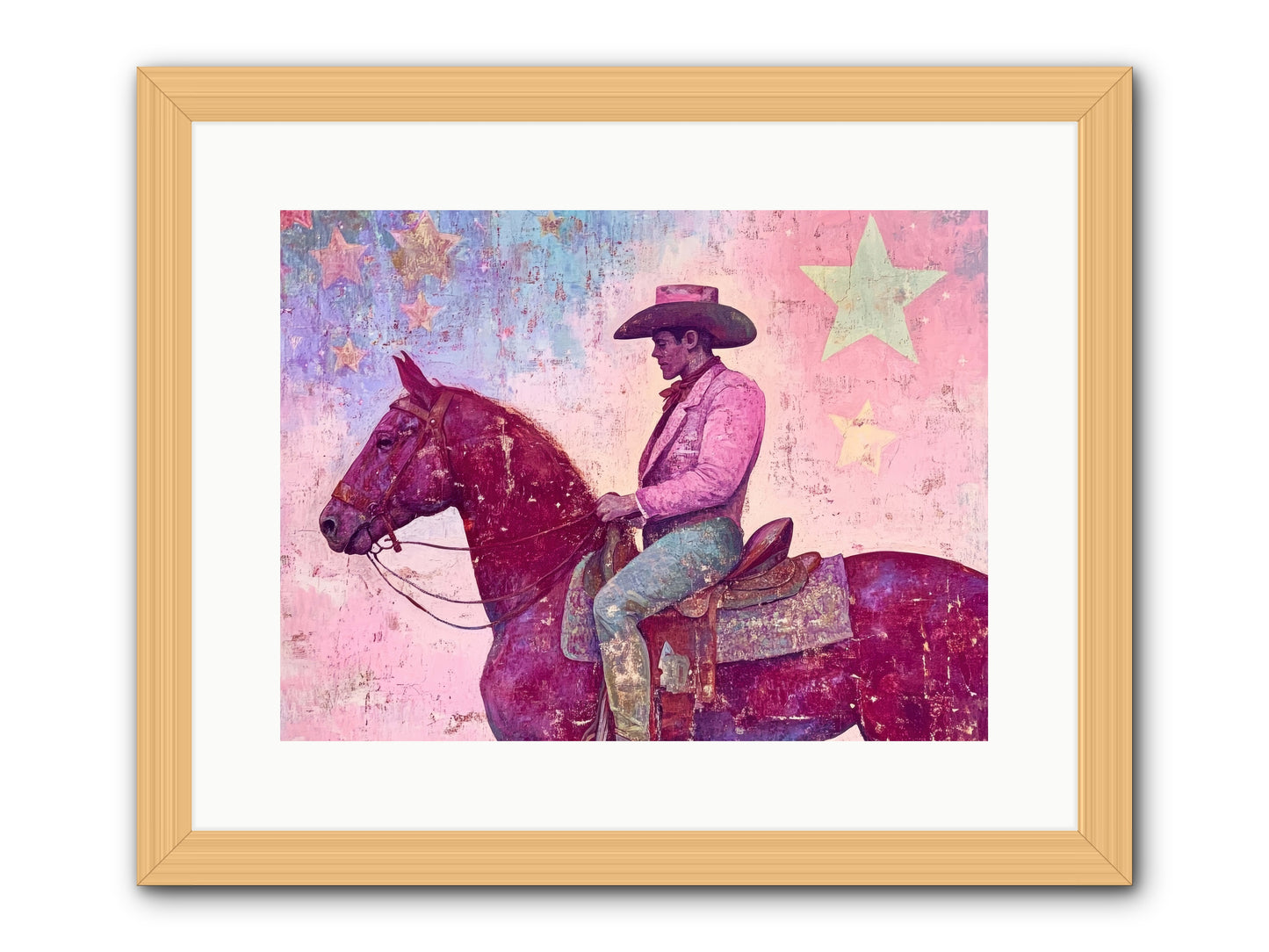 Sundown Reverie -- Framed Print - Natural 16x12