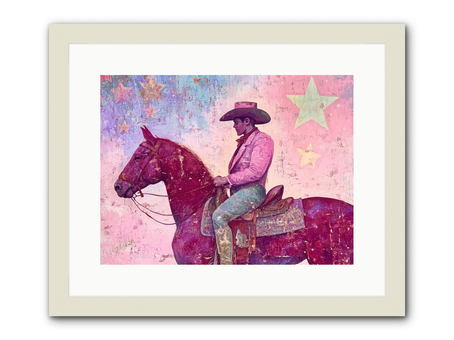 Sundown Reverie -- Framed Print - White 16x12