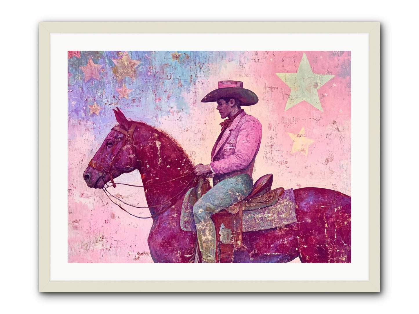 Sundown Reverie -- Framed Print - White 32x24