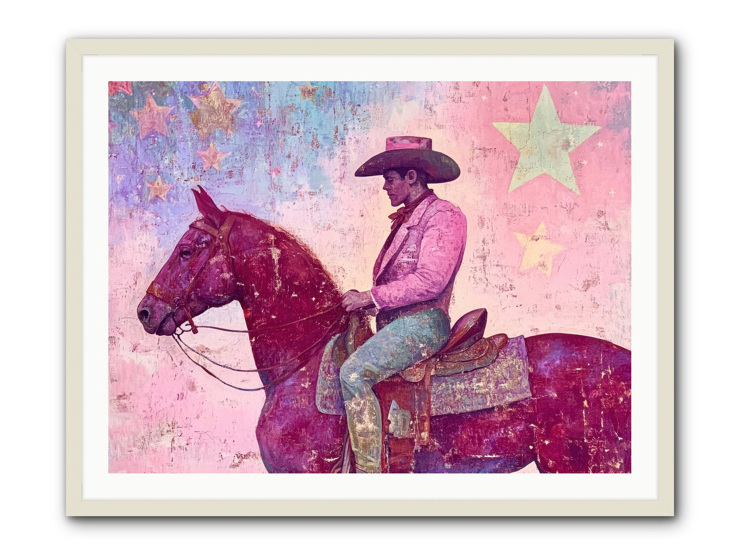 Sundown Reverie -- Framed Print - White 40x30
