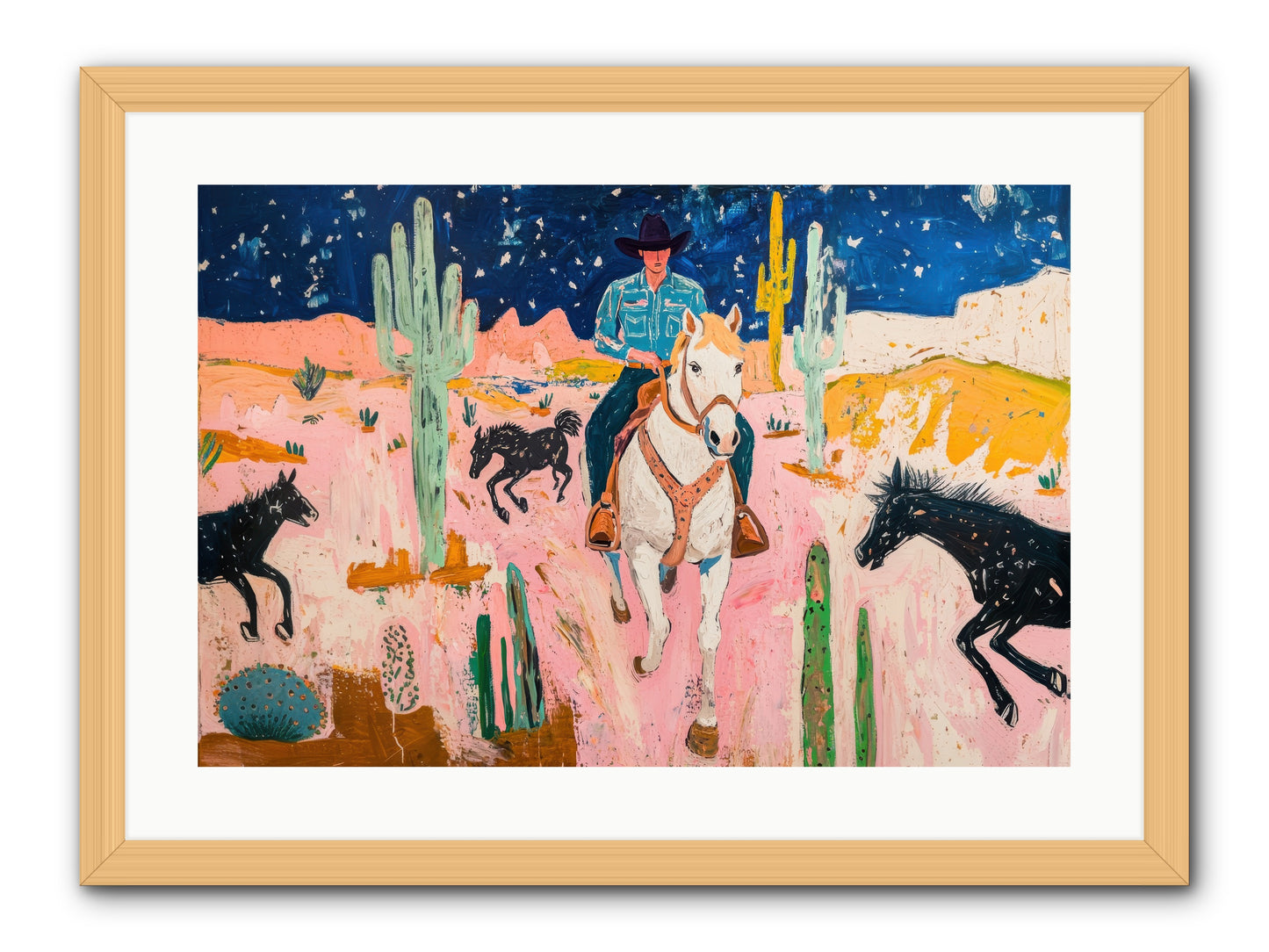 Sundown Ridge -- Framed Print - Natural 24x16