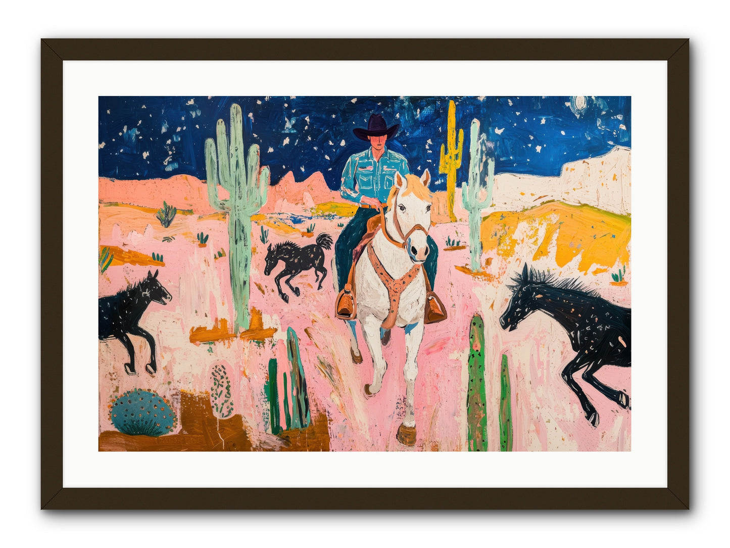 Sundown Ridge -- Framed Print - Black 30x20