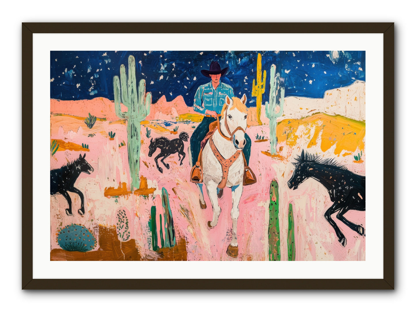 Sundown Ridge -- Framed Print - Black 36x24