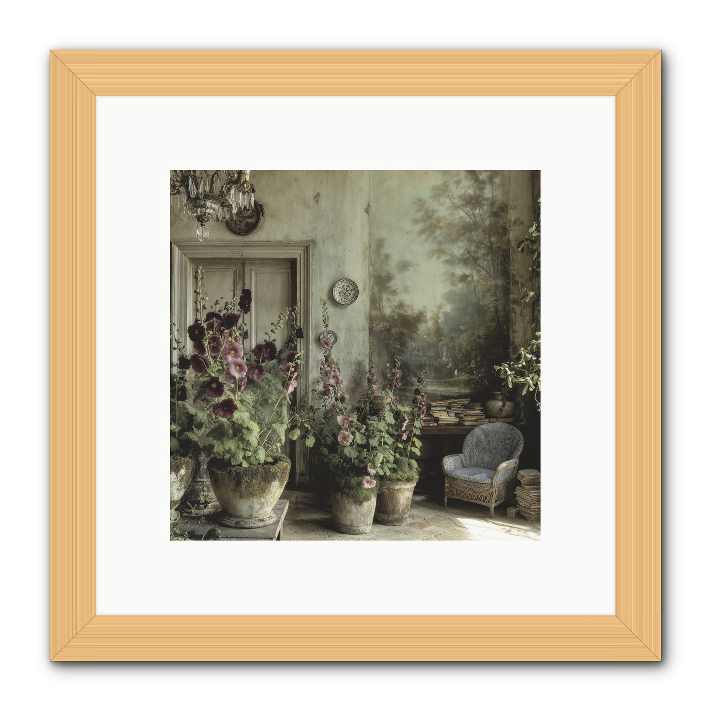 Sunlight Memory -- Framed Print - Natural 10x10