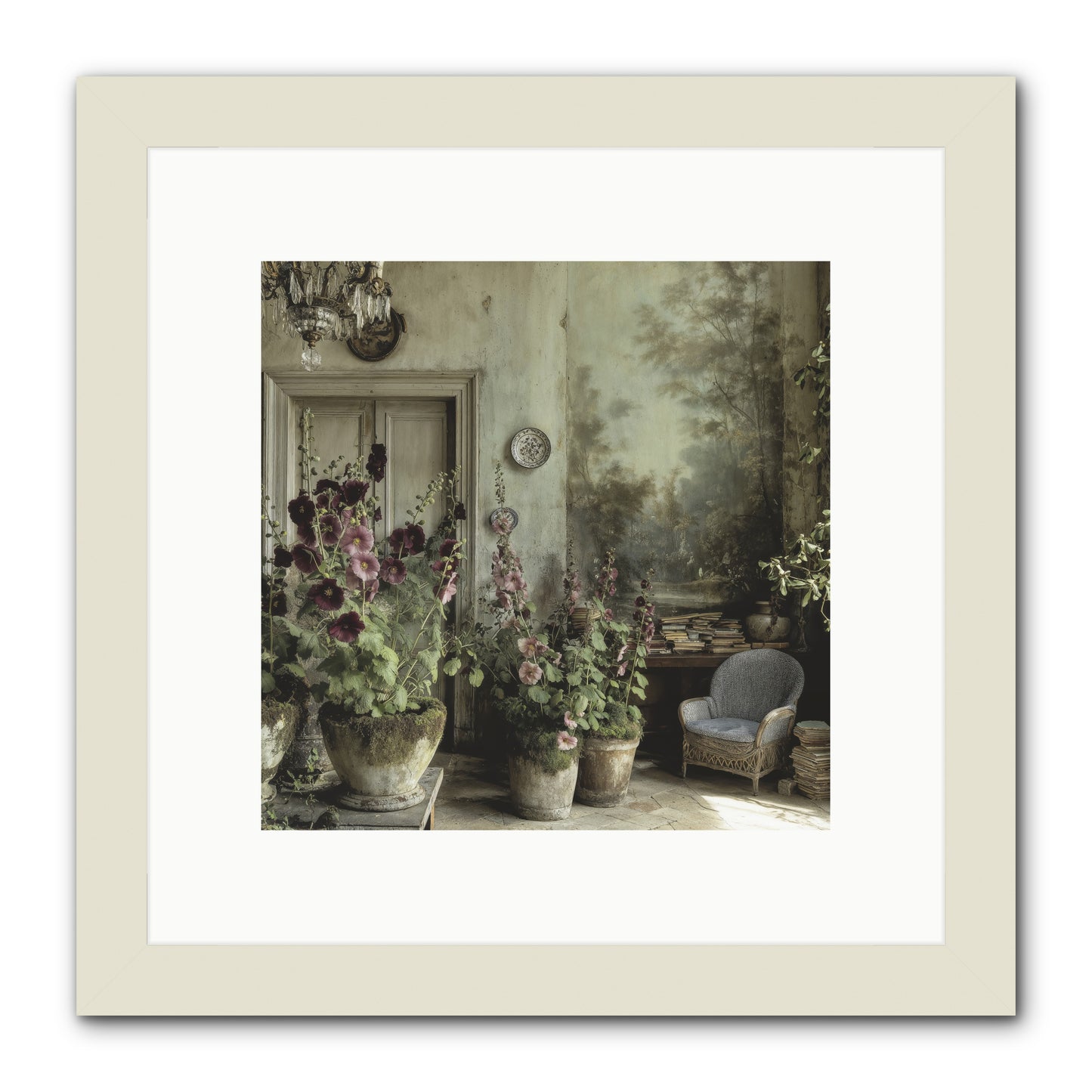 Sunlight Memory -- Framed Print - White 10x10