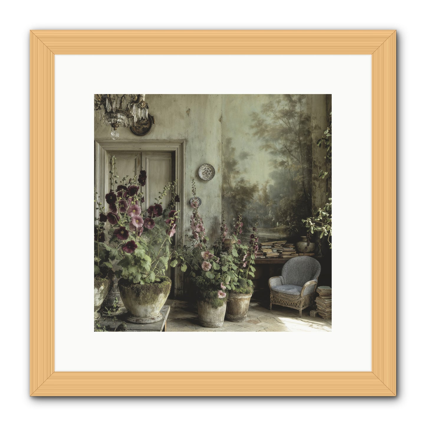 Sunlight Memory -- Framed Print - Natural 12x12