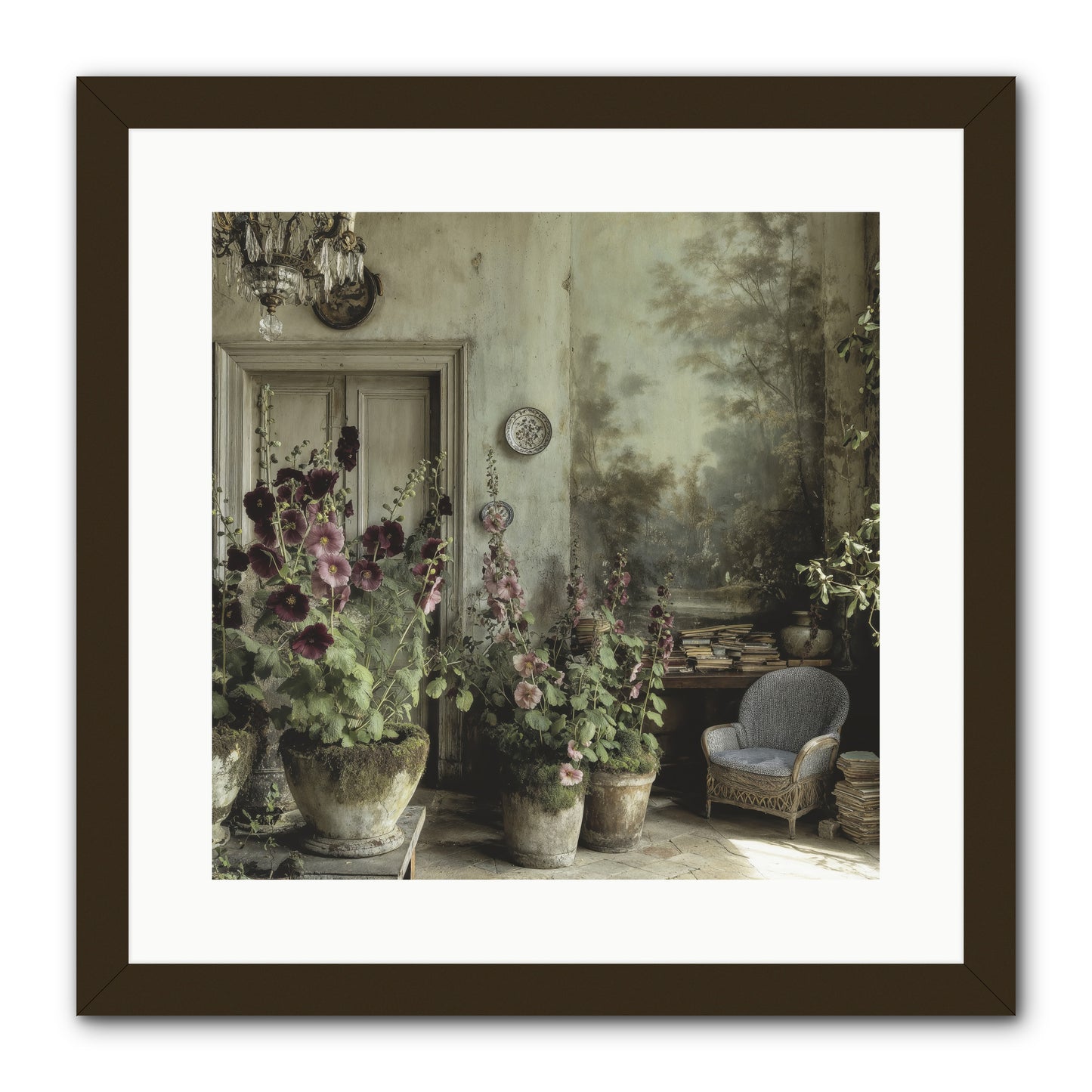 Sunlight Memory -- Framed Print - Black 16x16