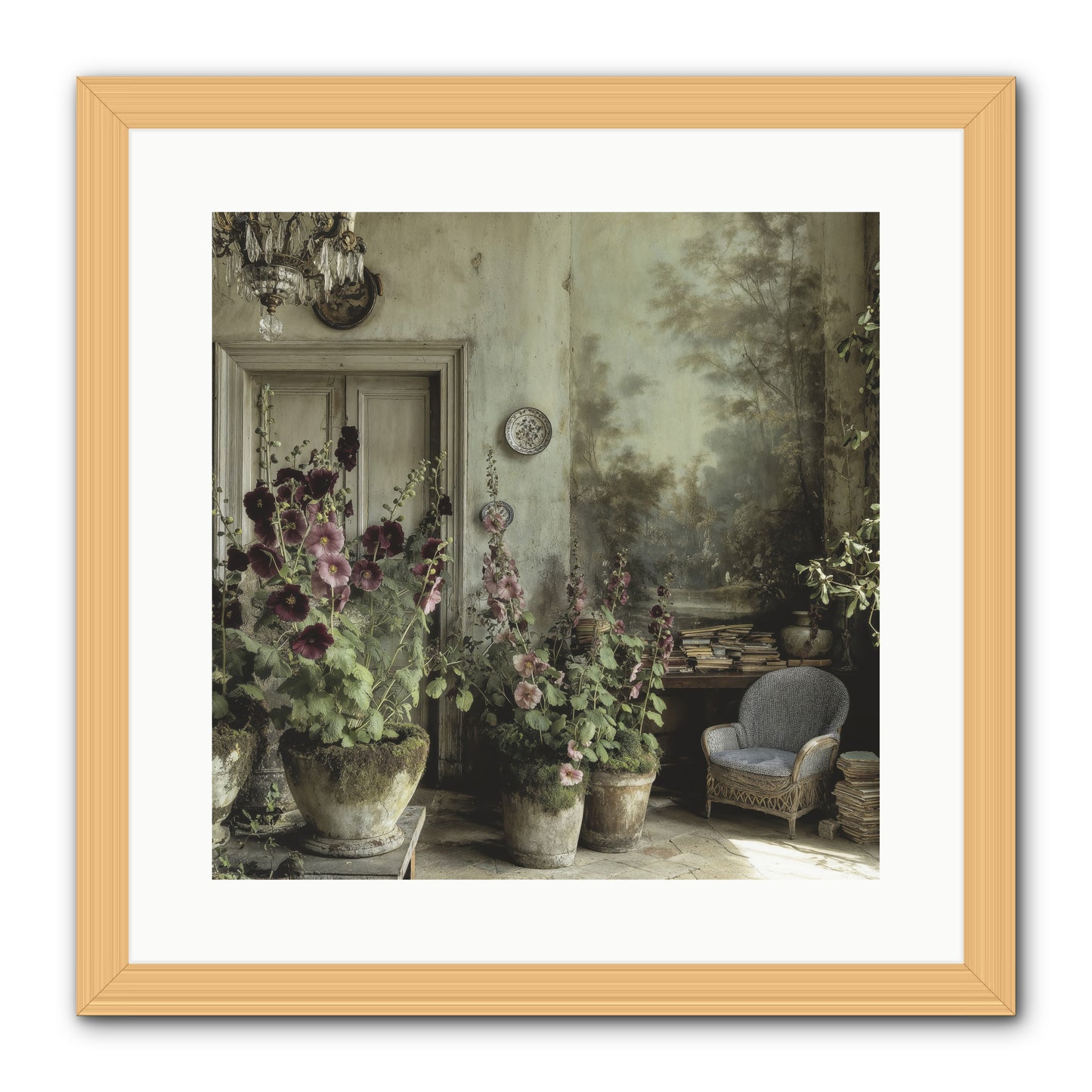 Sunlight Memory -- Framed Print - Natural 16x16