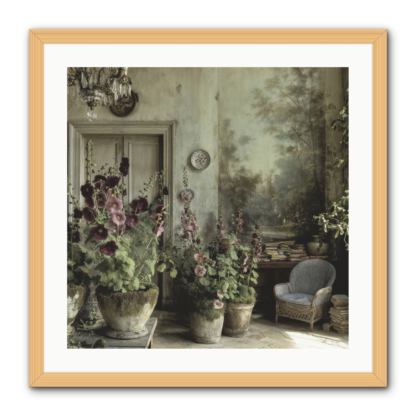 Sunlight Memory -- Framed Print - Natural 24x24
