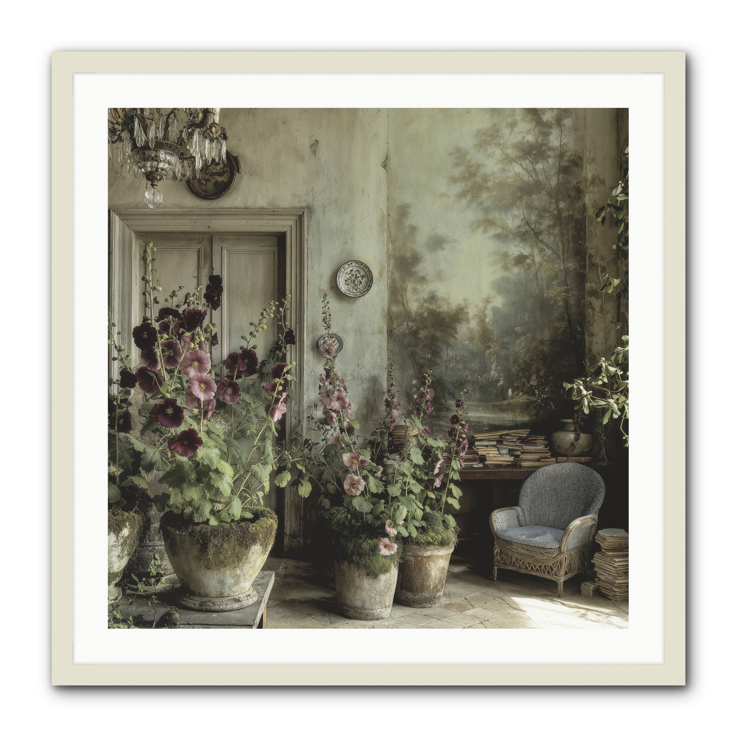 Sunlight Memory -- Framed Print - White 30x30