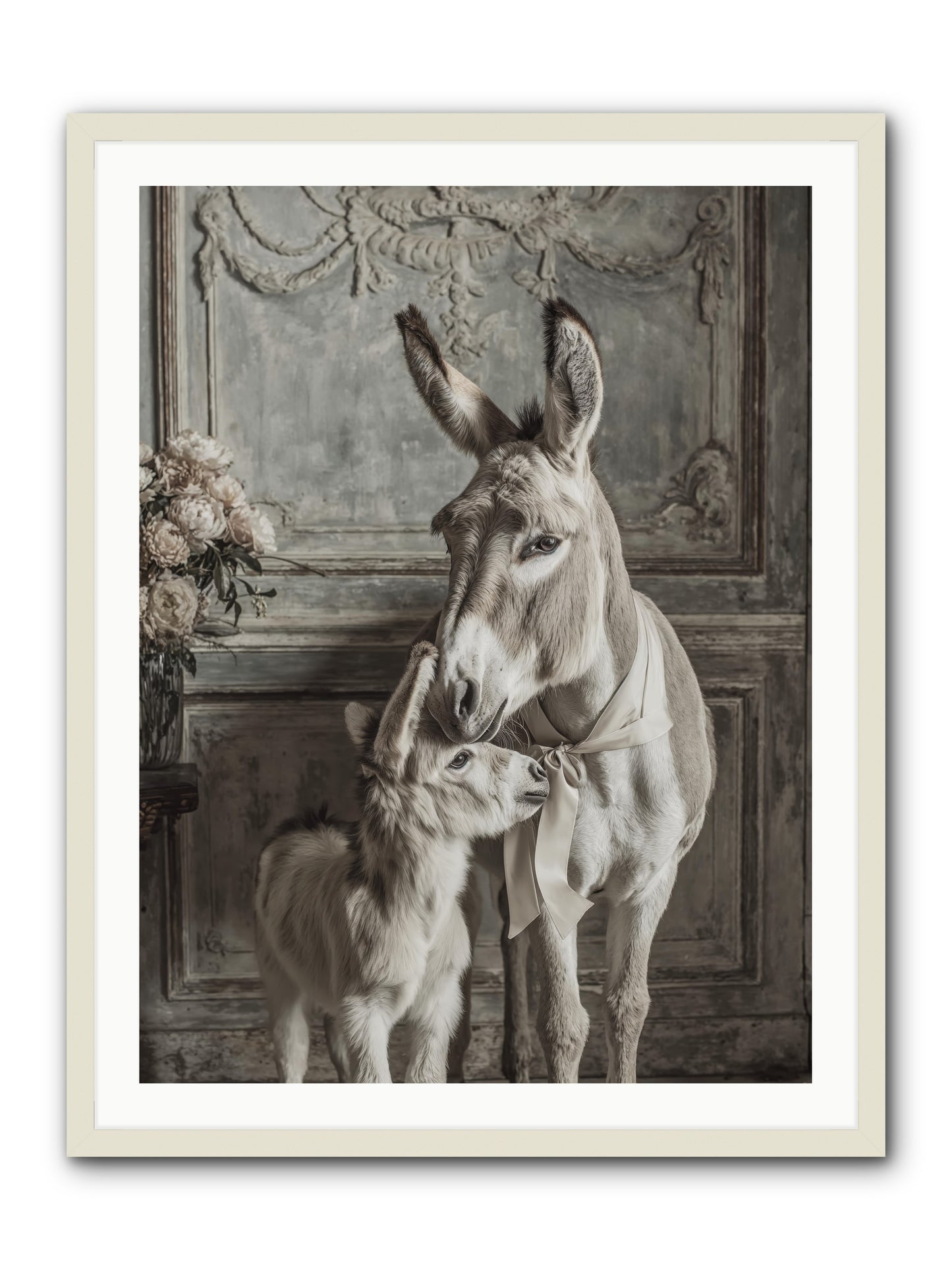 Sunlight's Confession -- Framed Print - White 30x40