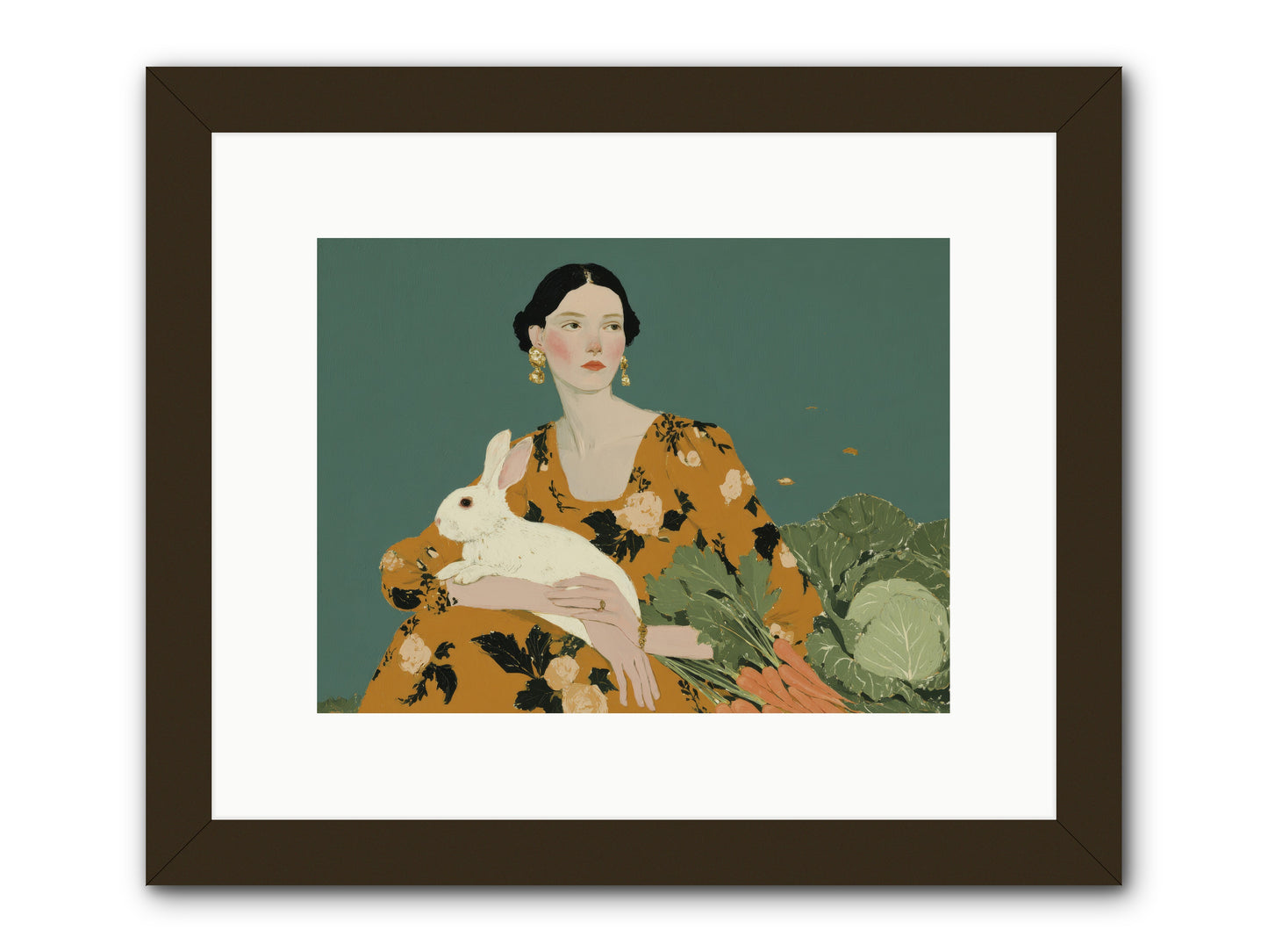 Sunlit Pause -- Framed Print - Black 12x9