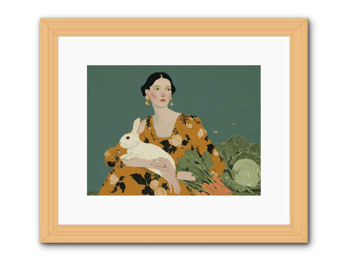 Sunlit Pause -- Framed Print - Natural 12x9