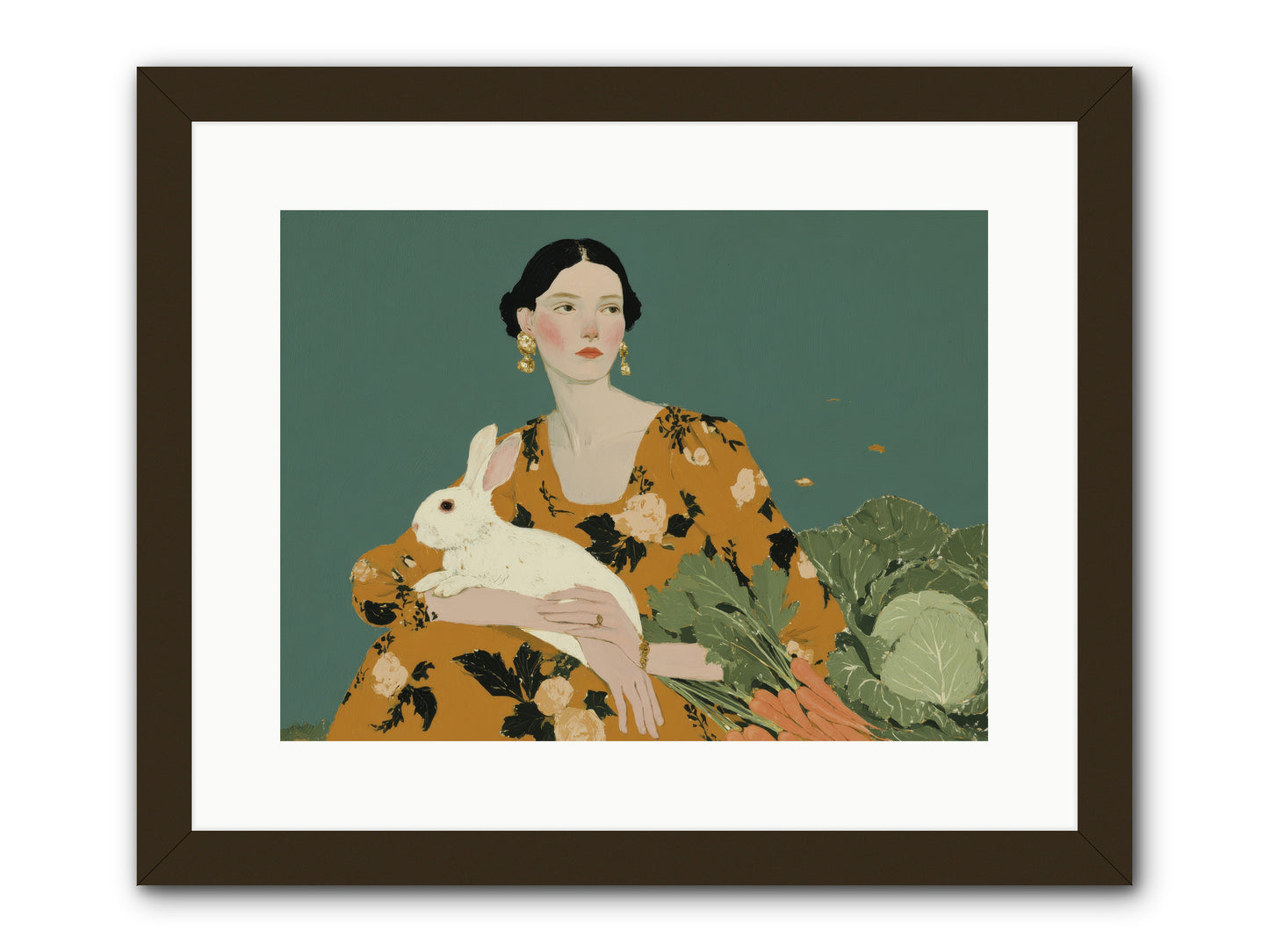Sunlit Pause -- Framed Print - Black 16x12